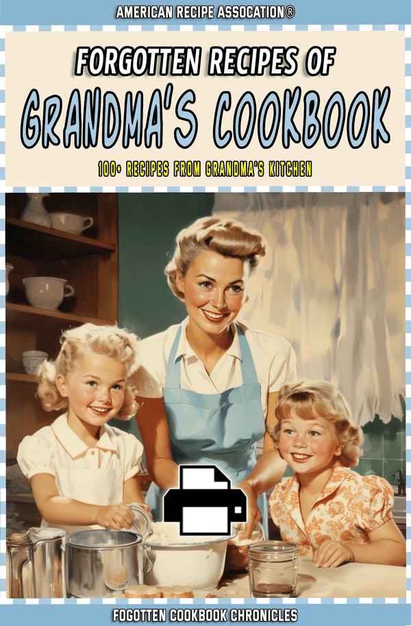 Forgotten Recipes of Grandma's Cookbook - Printable