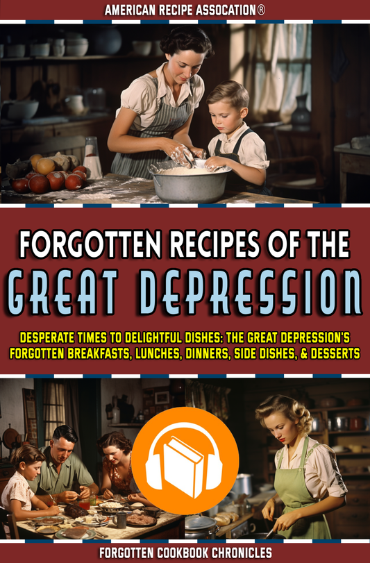 Forgotten Recipes of the Great Depression Cookbook - Audiobook