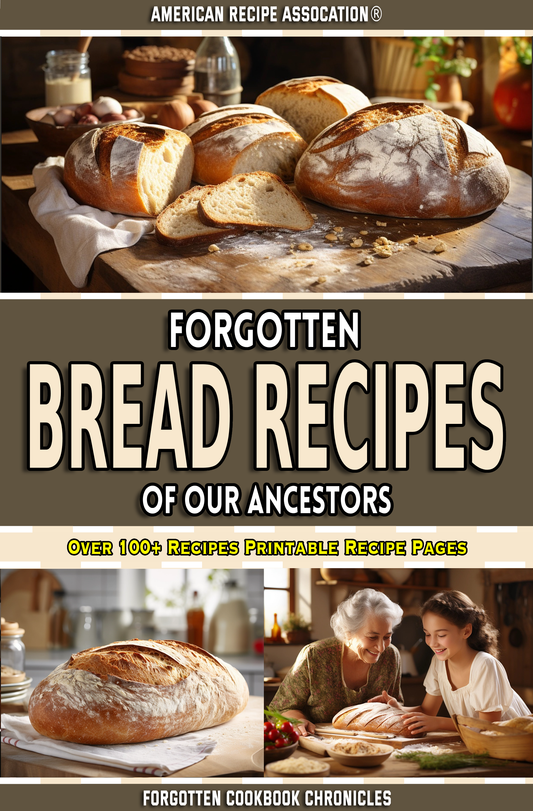 Forgotten Bread Recipes of our Ancestors Cookbook - Printable