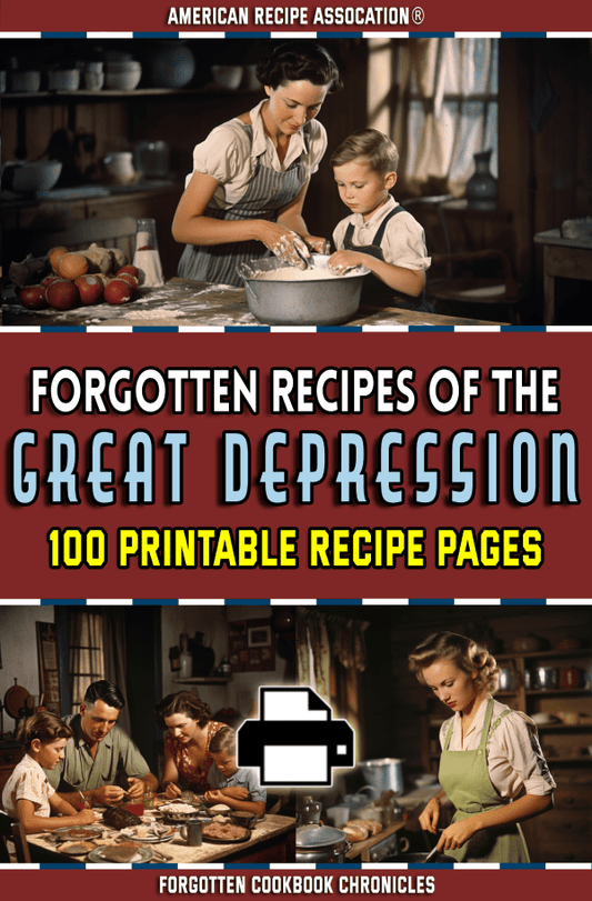Forgotten Recipes of the Great Depression Cookbook - Printable